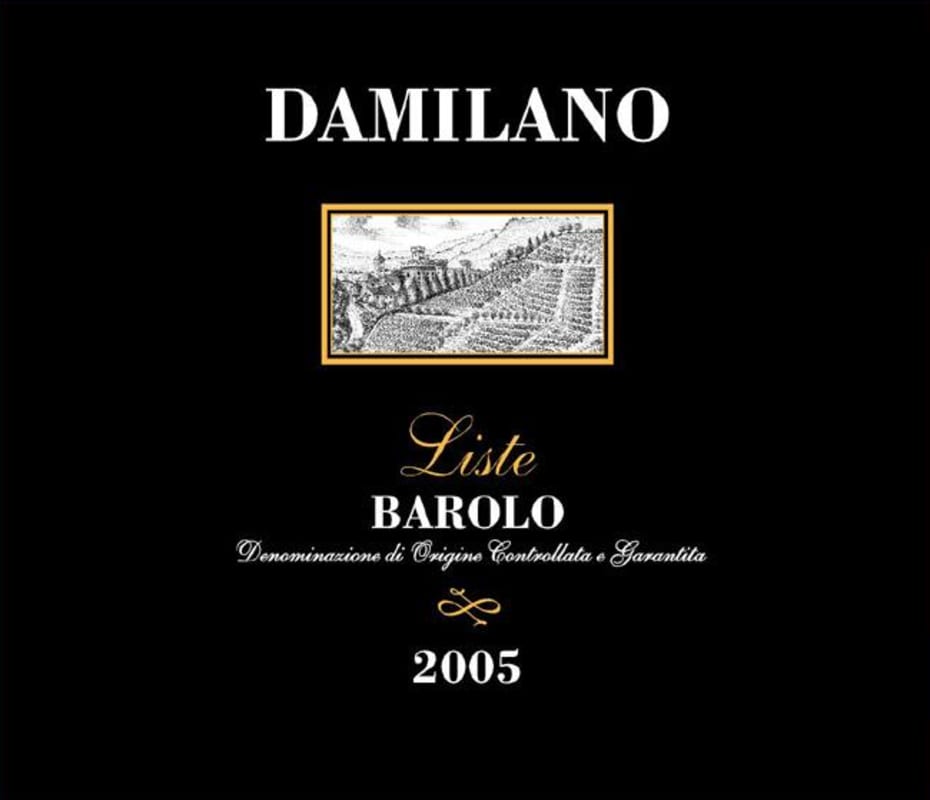 Damilano Barolo Liste 2005 Front Label
