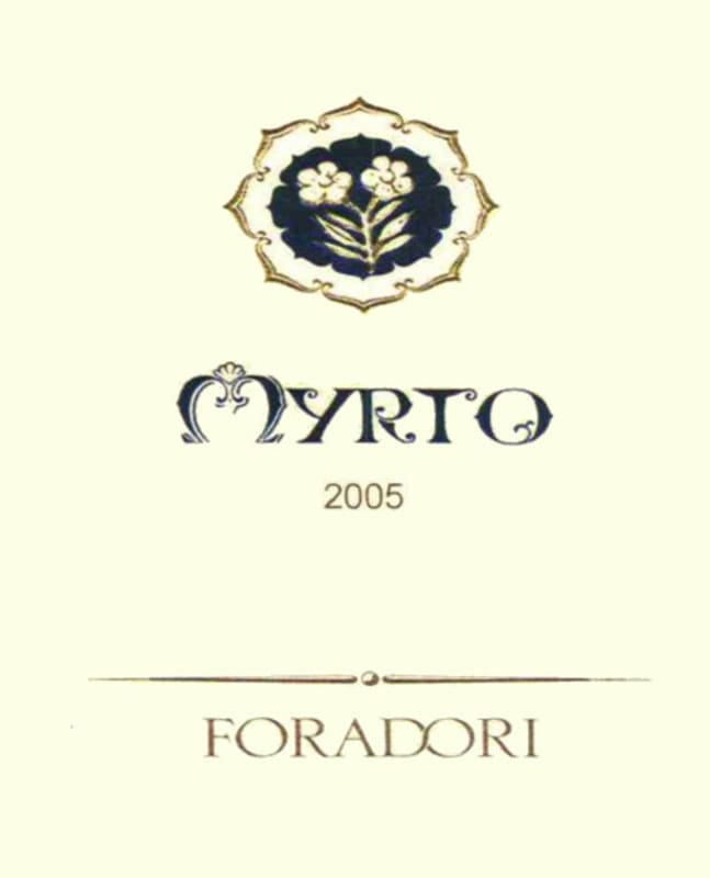 Foradori Myrto 2005 Front Label