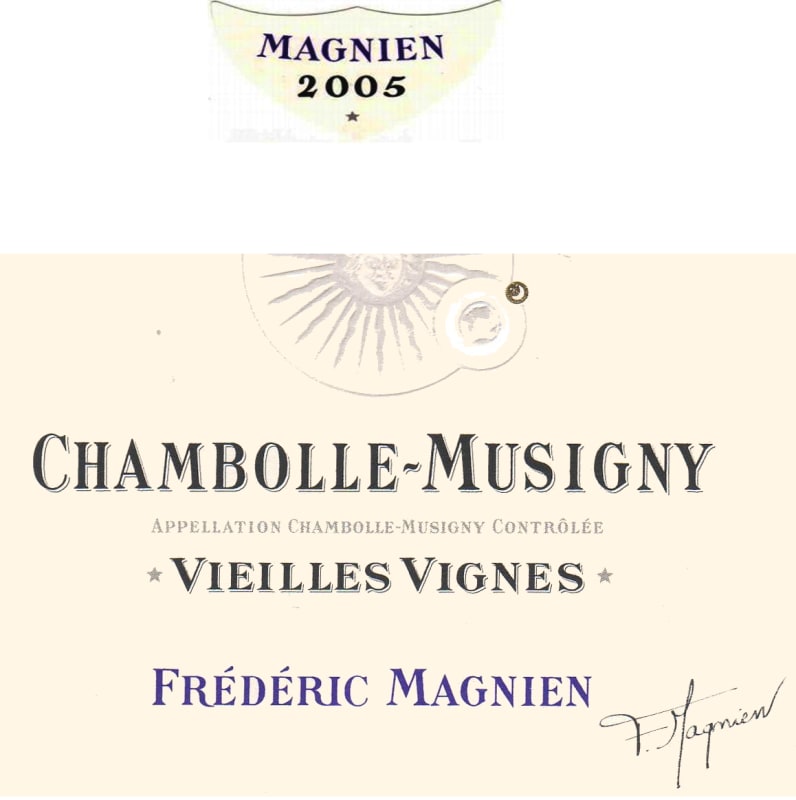 Frederic Magnien Chambolle-Musigny Vieilles Vignes 2005 Front Label