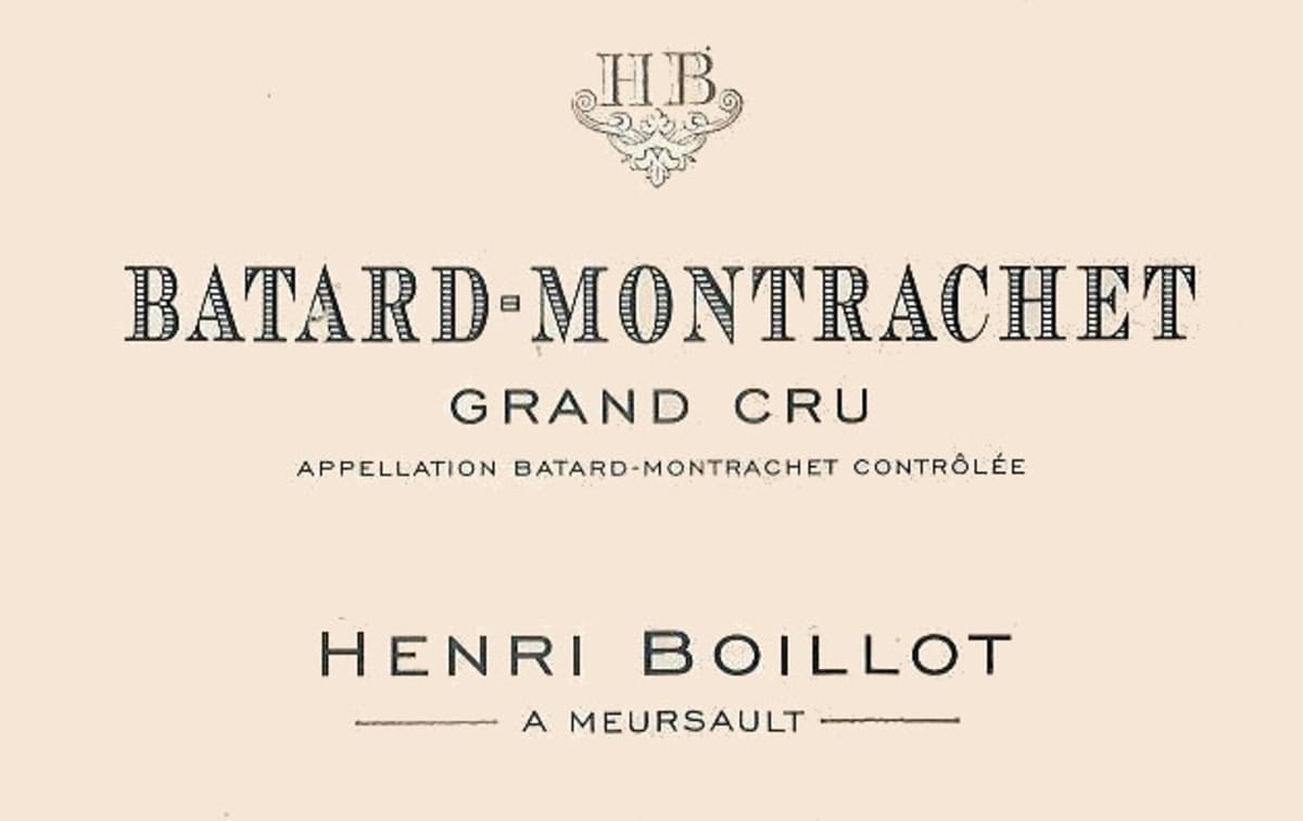 Domaine Henri Boillot Batard-Montrachet Grand Cru 2005 Front Label