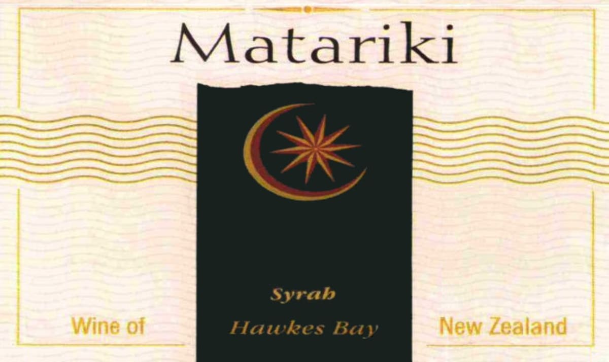 Matariki Syrah 2006 Front Label