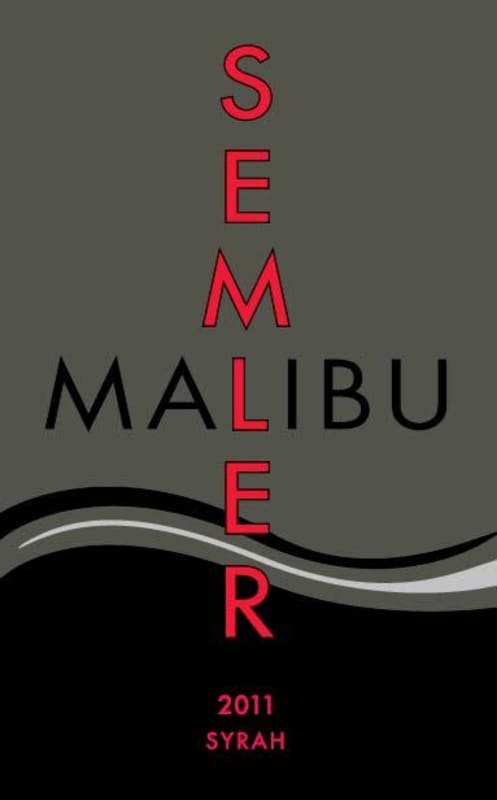 Malibu Wines Semler Syrah 2011 Front Label