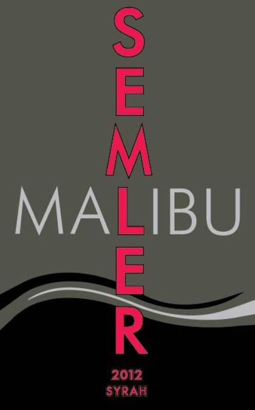 Malibu Wines Semler Syrah 2012 Front Label