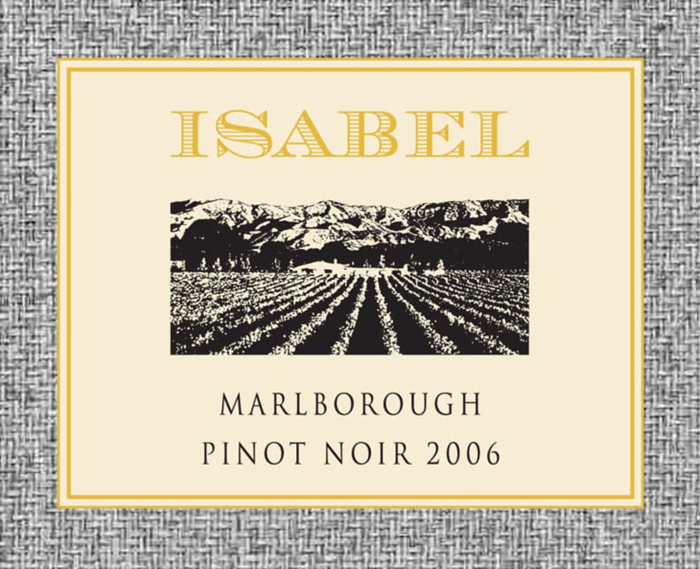 Isabel Estate Pinot Noir 2006 Front Label