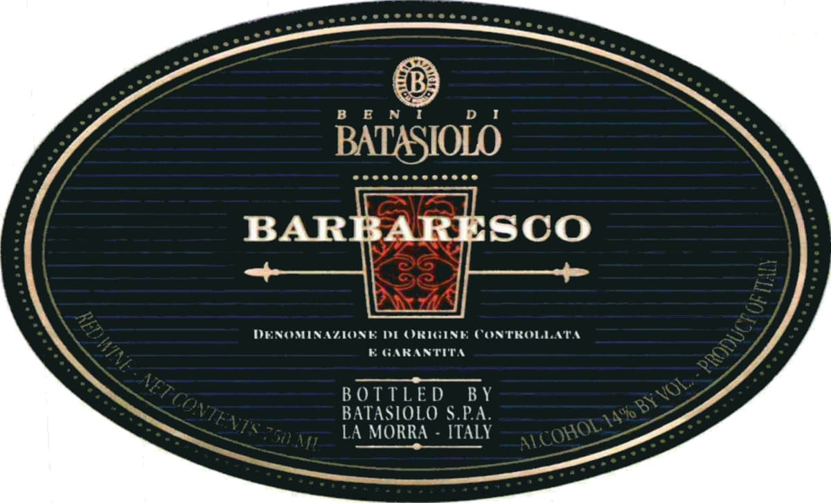 Beni di Batasiolo Barbaresco 2006 Front Label
