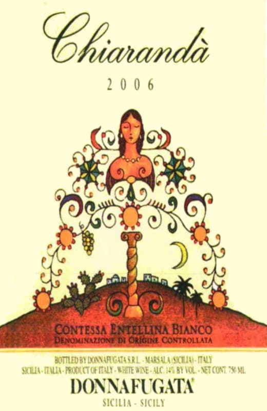 Donnafugata Chiaranda 2006 Front Label