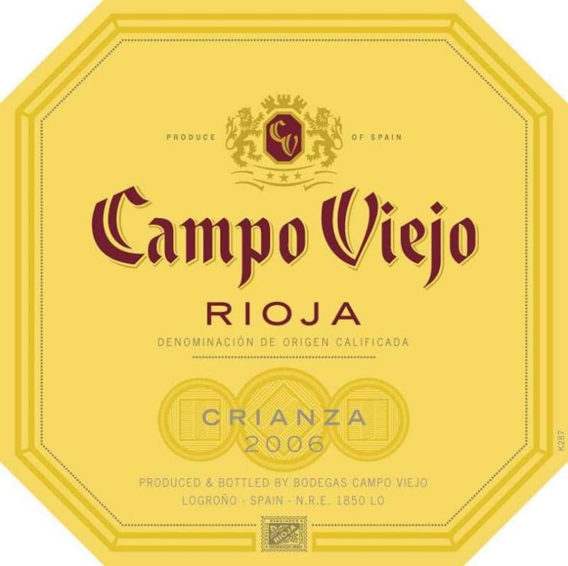 Campo Viejo Crianza 2006 Front Label