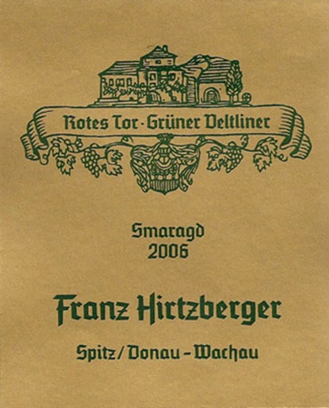 Weingut Franz Hirtzberger Rotes Tor Smaragd Gruner Veltliner 2006 Front Label