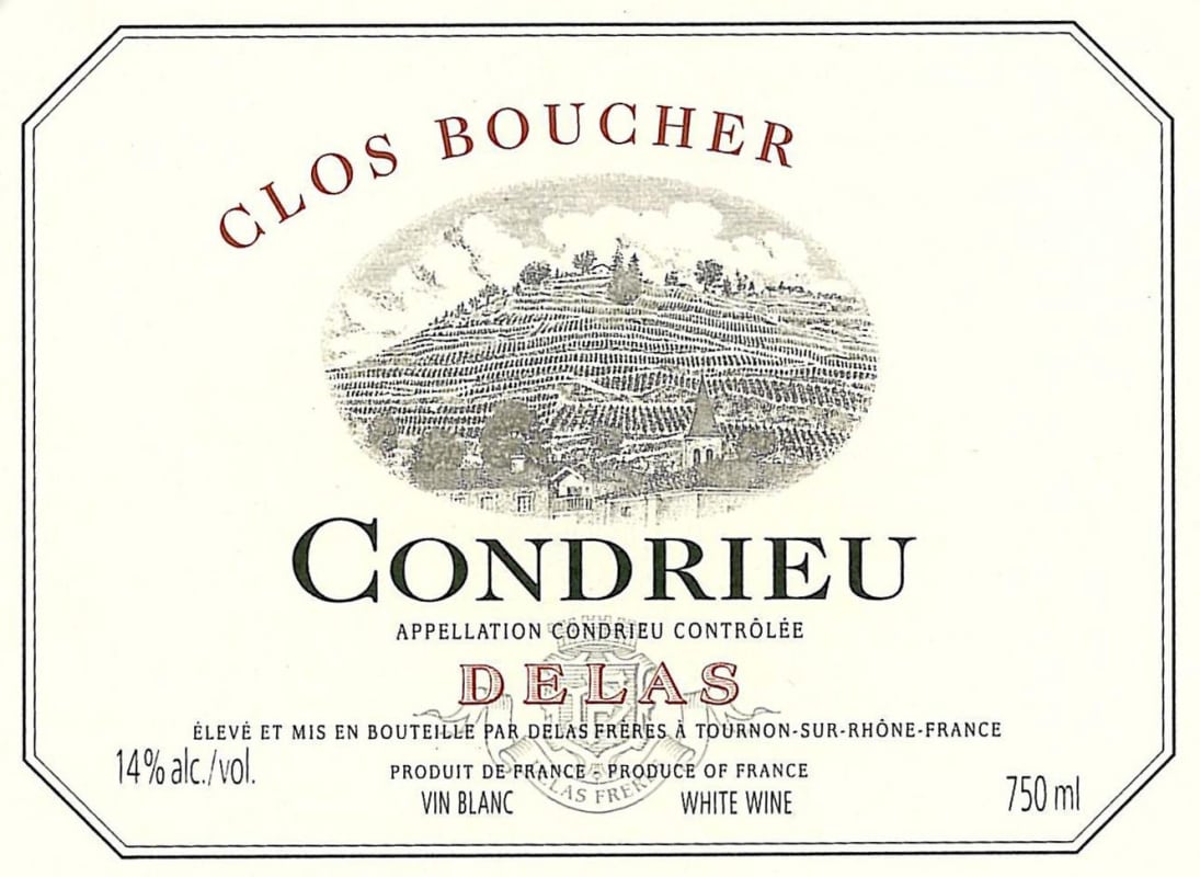 Delas Condrieu Clos Boucher 2006 Front Label