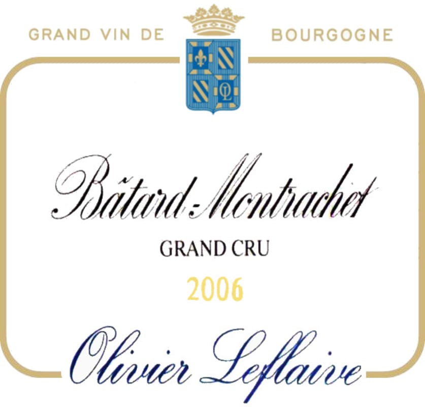 Olivier Leflaive Batard-Montrachet Grand Cru 2006 Front Label
