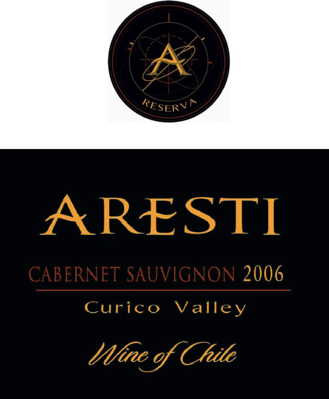 Aresti A Reserva Cabernet Sauvignon 2006 Front Label