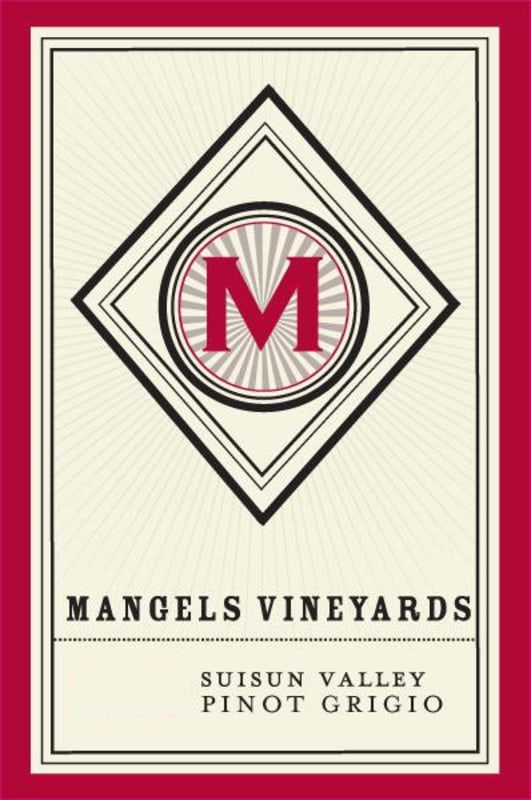 Mangels Vineyards Pinot Grigio 2014 Front Label