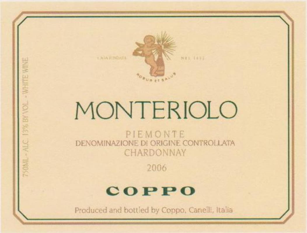 Coppo Monteriolo Chardonnay 2006 Front Label