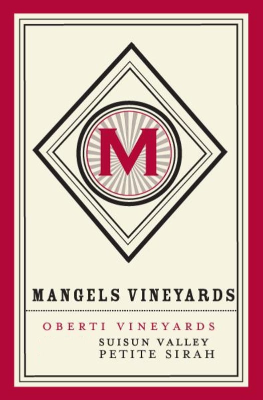 Mangels Vineyards OBerti Vineyards Petite Sirah 2010 Front Label