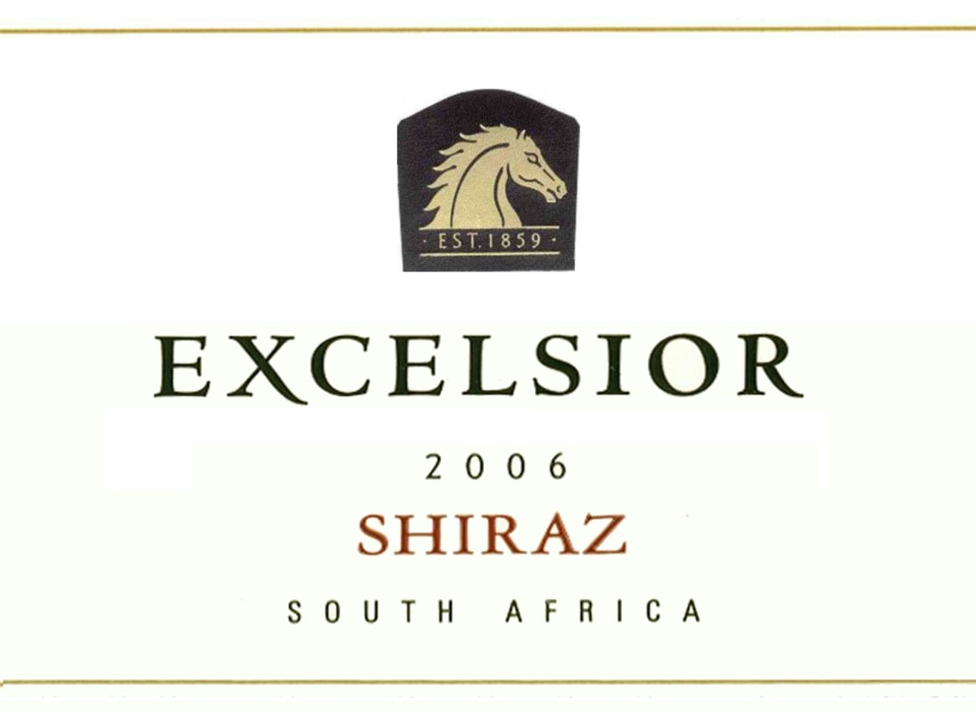 Excelsior Shiraz 2006 Front Label