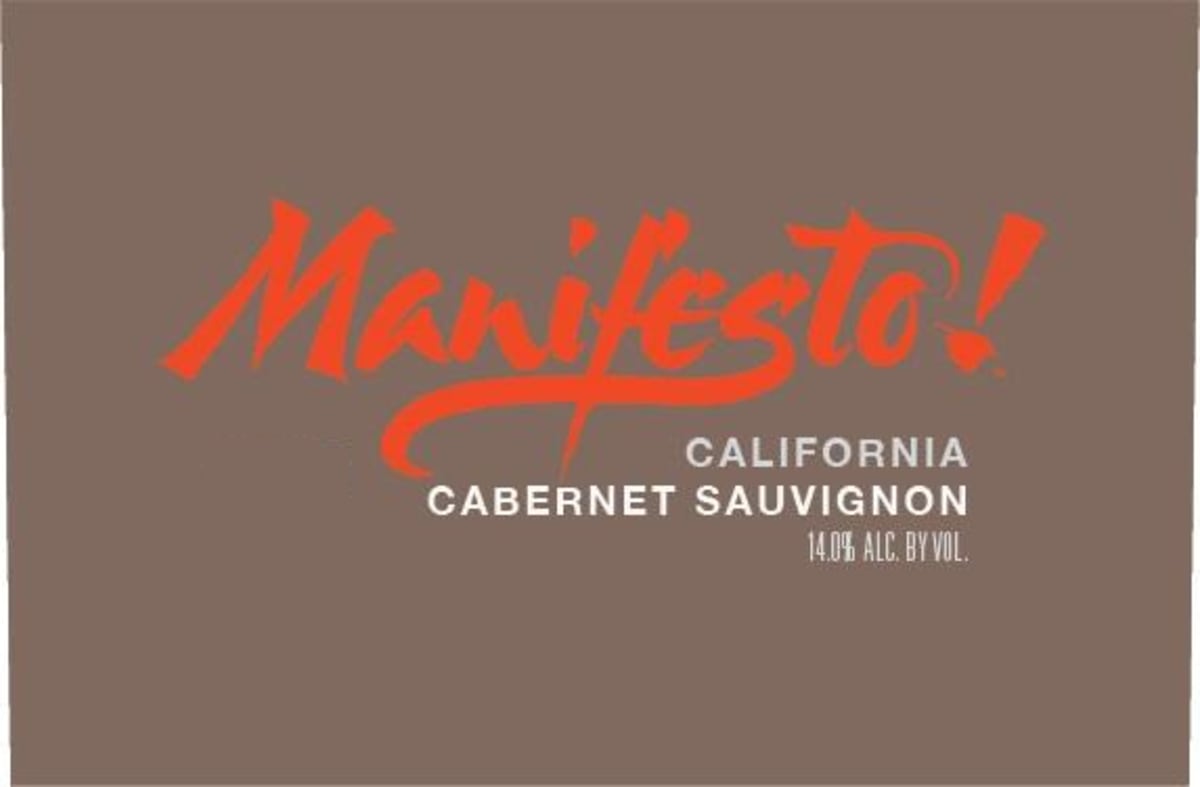 Manifesto Wines Cabernet Sauvignon 2013 Front Label