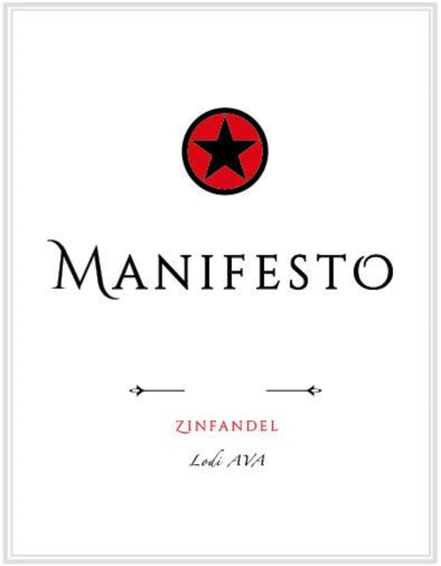 Manifesto Wines Zinfandel 2014 Front Label