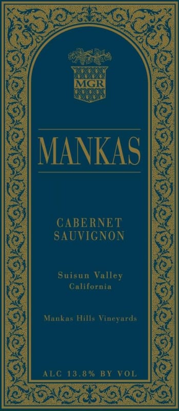 Mankas Hills Vineyards Cabernet Sauvignon 2011 Front Label