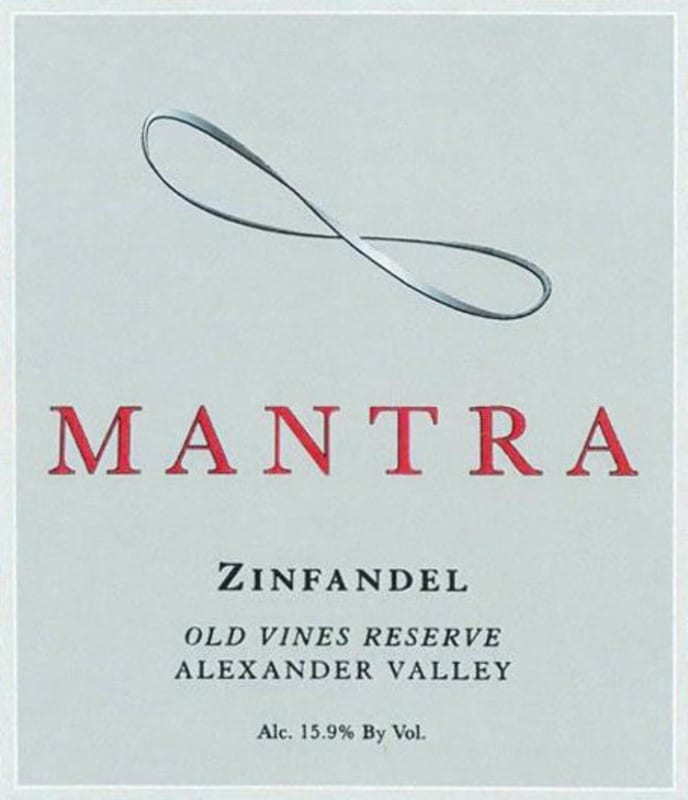 Mantra Wines Old Vines Reserve Zinfandel 2013 Front Label