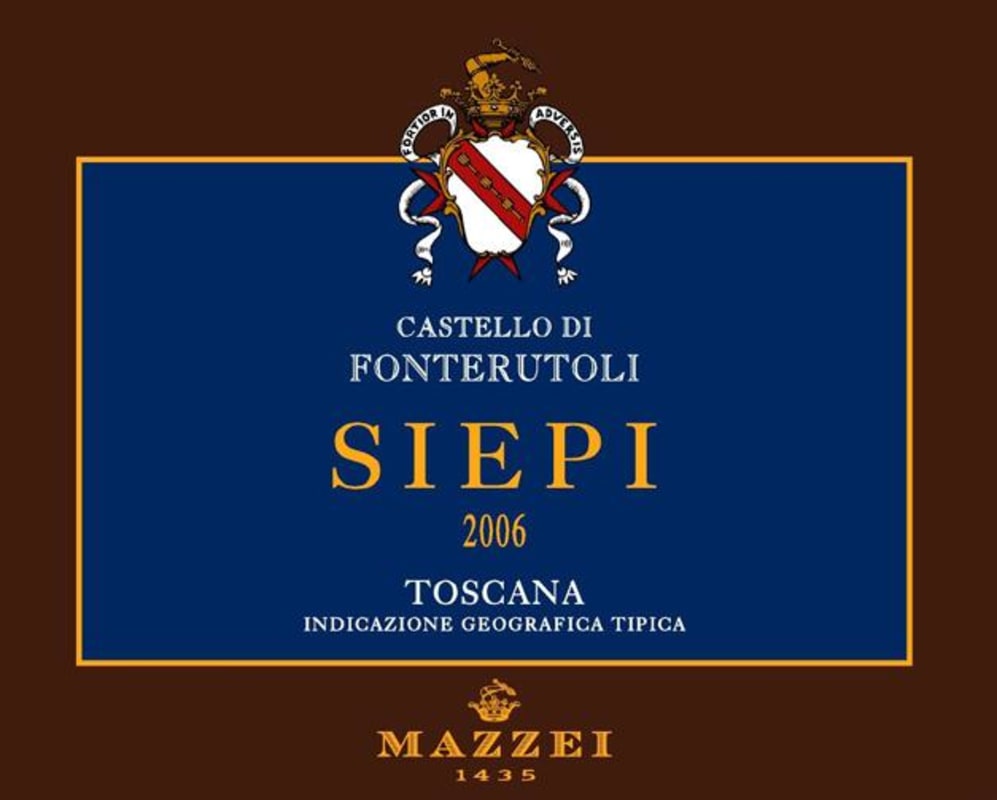 Mazzei Fonterutoli Siepi 2006 Front Label