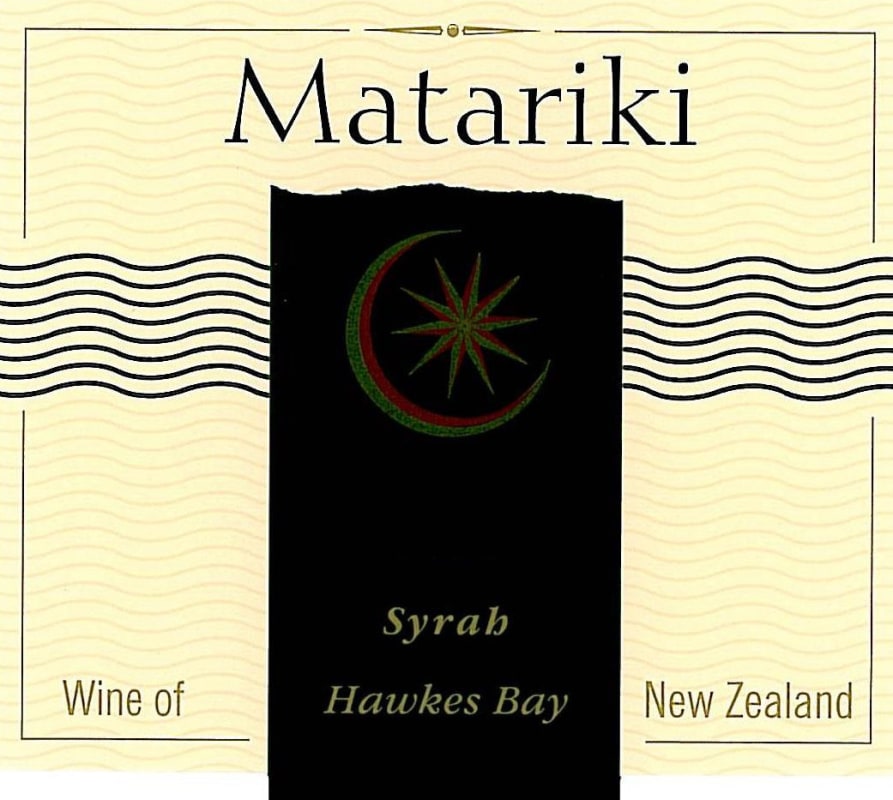 Matariki Syrah 2007 Front Label
