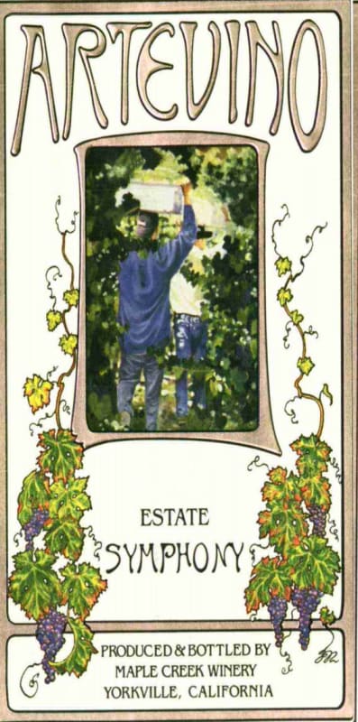 Maple Creek Winery Artevino Estate Symphony 2008 Front Label