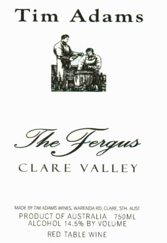 Tim Adams Clare Valley The Fergus Grenache 2007 Front Label