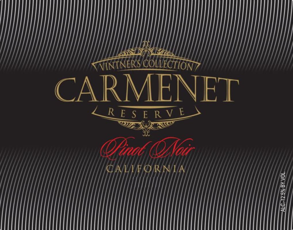 Carmenet Vintner's Collection Reserve Pinot Noir 2011 Front Label
