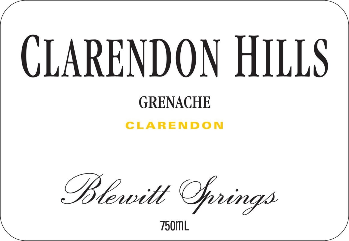 Clarendon Hills Blewitt Springs Grenache 2007 Front Label