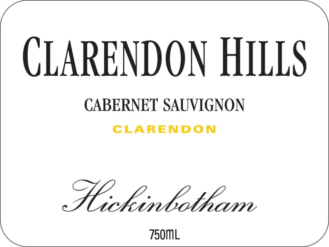 Clarendon Hills Hickinbotham Cabernet Sauvignon 2007 Front Label
