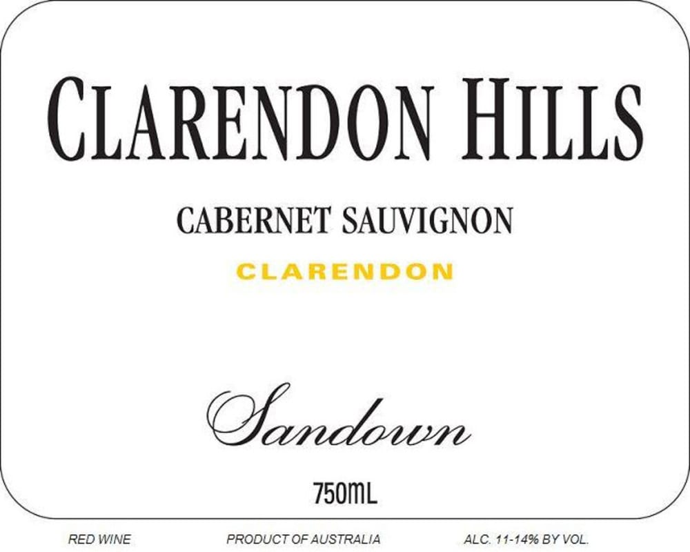 Clarendon Hills Sandown Cabernet Sauvignon 2007 Front Label