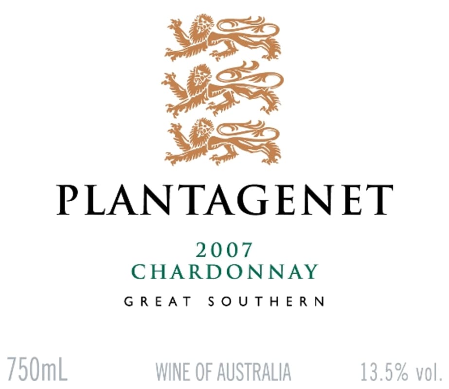 Plantagenet Great Southern Chardonnay 2007 Front Label