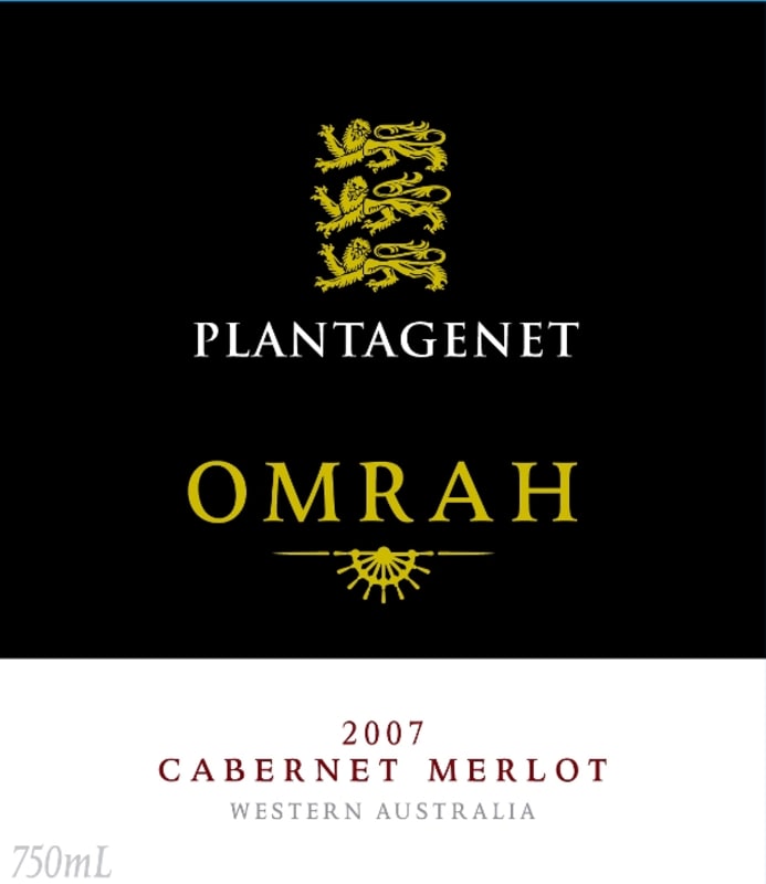 Plantagenet Omrah Range Cabernet Franc Merlot 2007 Front Label