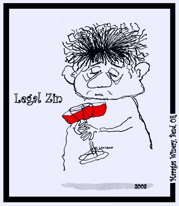 Maragas Winery Legal Zin 2003 Front Label