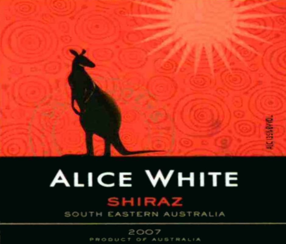 Alice White Shiraz 2007 Front Label