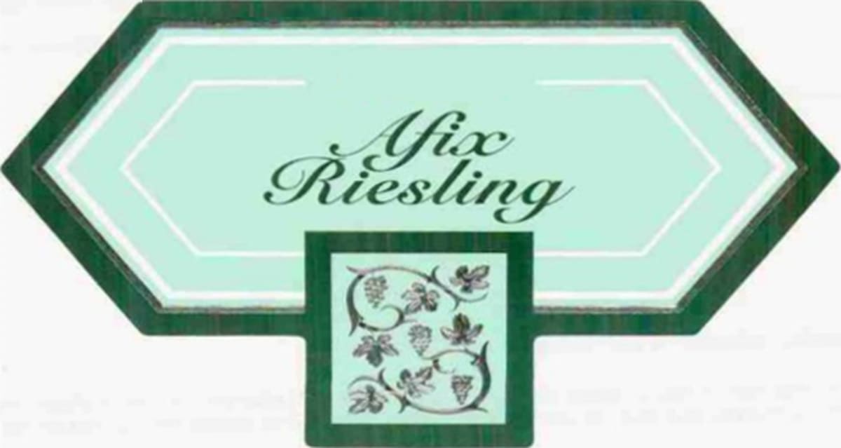 Jermann Afix Riesling 2007 Front Label