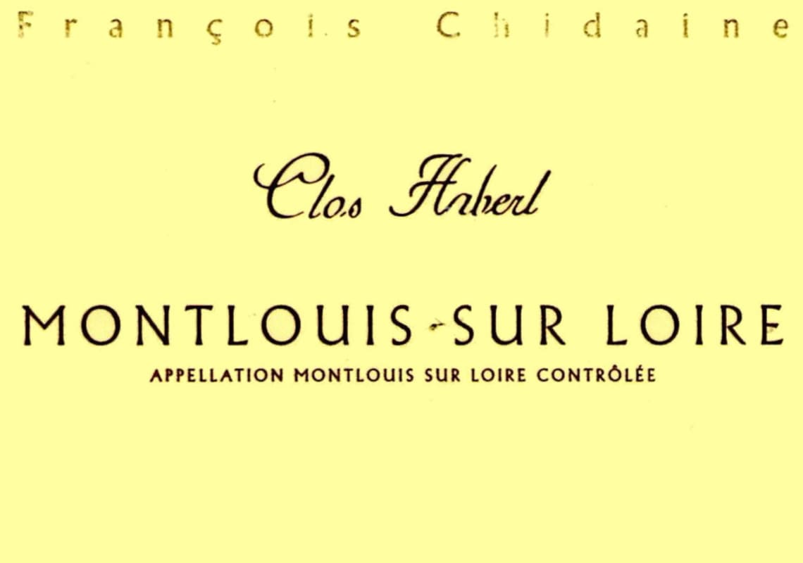 Francois Chidaine Montlouis Clos Habert 2007 Front Label
