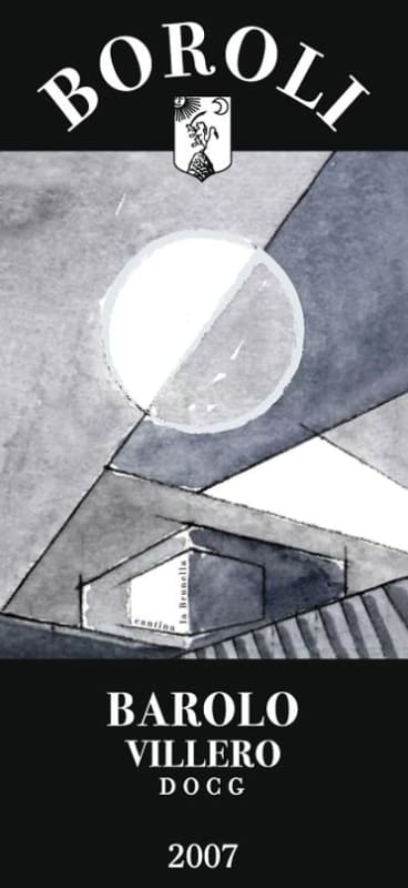 Boroli Barolo Villero 2007 Front Label