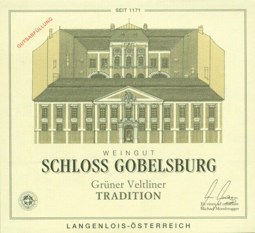 Schloss Gobelsburg Tradition Gruner Veltliner 2007 Front Label