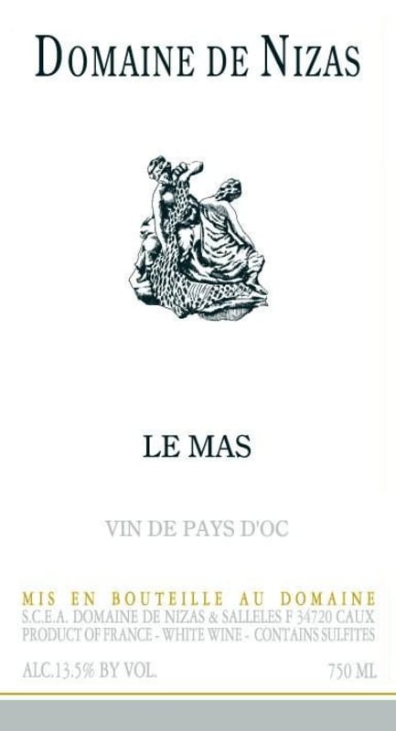 Domaine de Nizas Le Mas 2007 Front Label