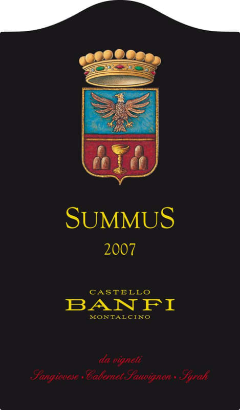Banfi Summus 2007 Front Label