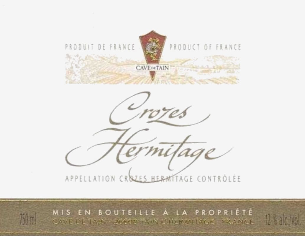 Cave de Tain Crozes-Hermitage Rouge 2007 Front Label