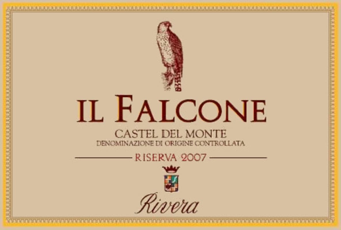 Rivera Castel del Monte Il Falcone Riserva 2007 Front Label