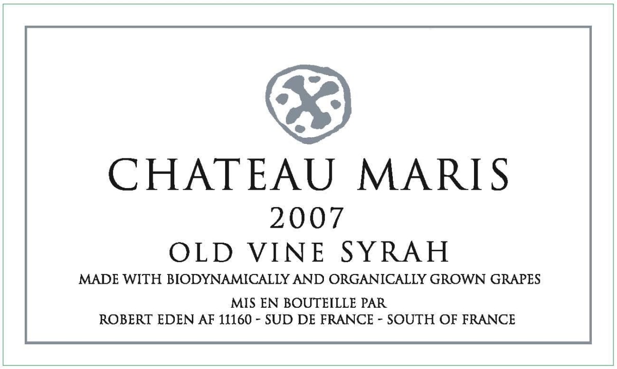 Chateau Maris Old Vine Syrah 2007 Front Label