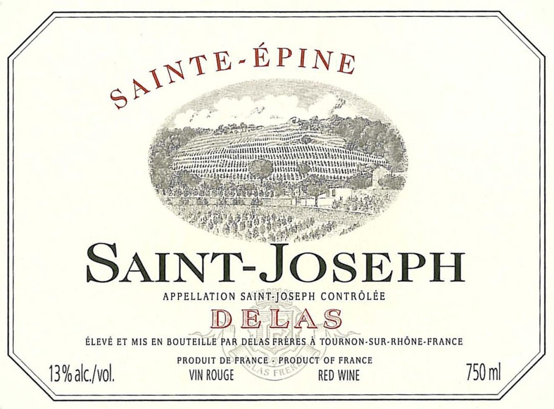 Delas Saint-Joseph Sainte-Epine 2007 Front Label