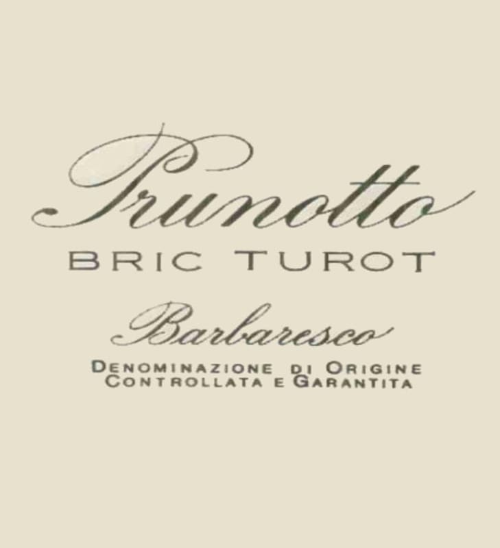 Prunotto Bric Turot Barbaresco 2007 Front Label