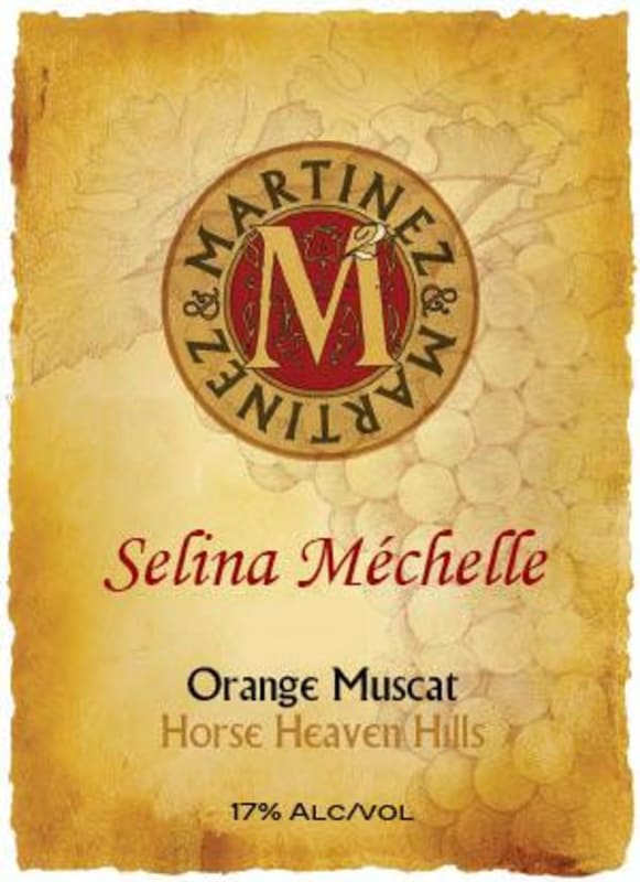 Martinez & Martinez Winery Selina Mechelle 2012 Front Label