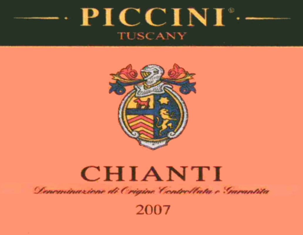 Piccini Chianti 2007 Front Label