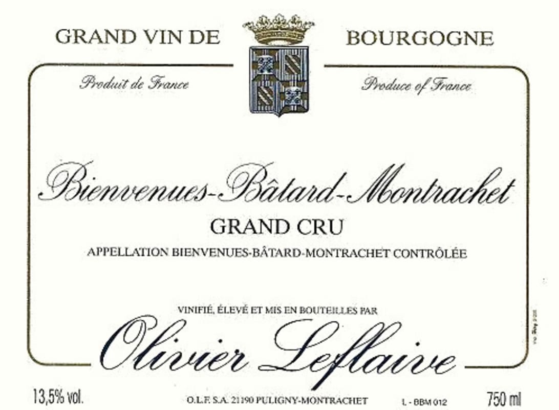 Olivier Leflaive Bienvenues-Batard-Montrachet Grand Cru 2007 Front Label