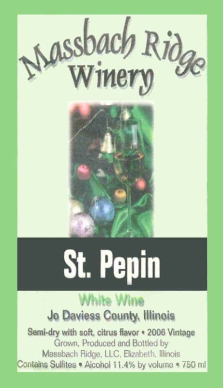 Massbach Ridge St. Pepin 2006 Front Label